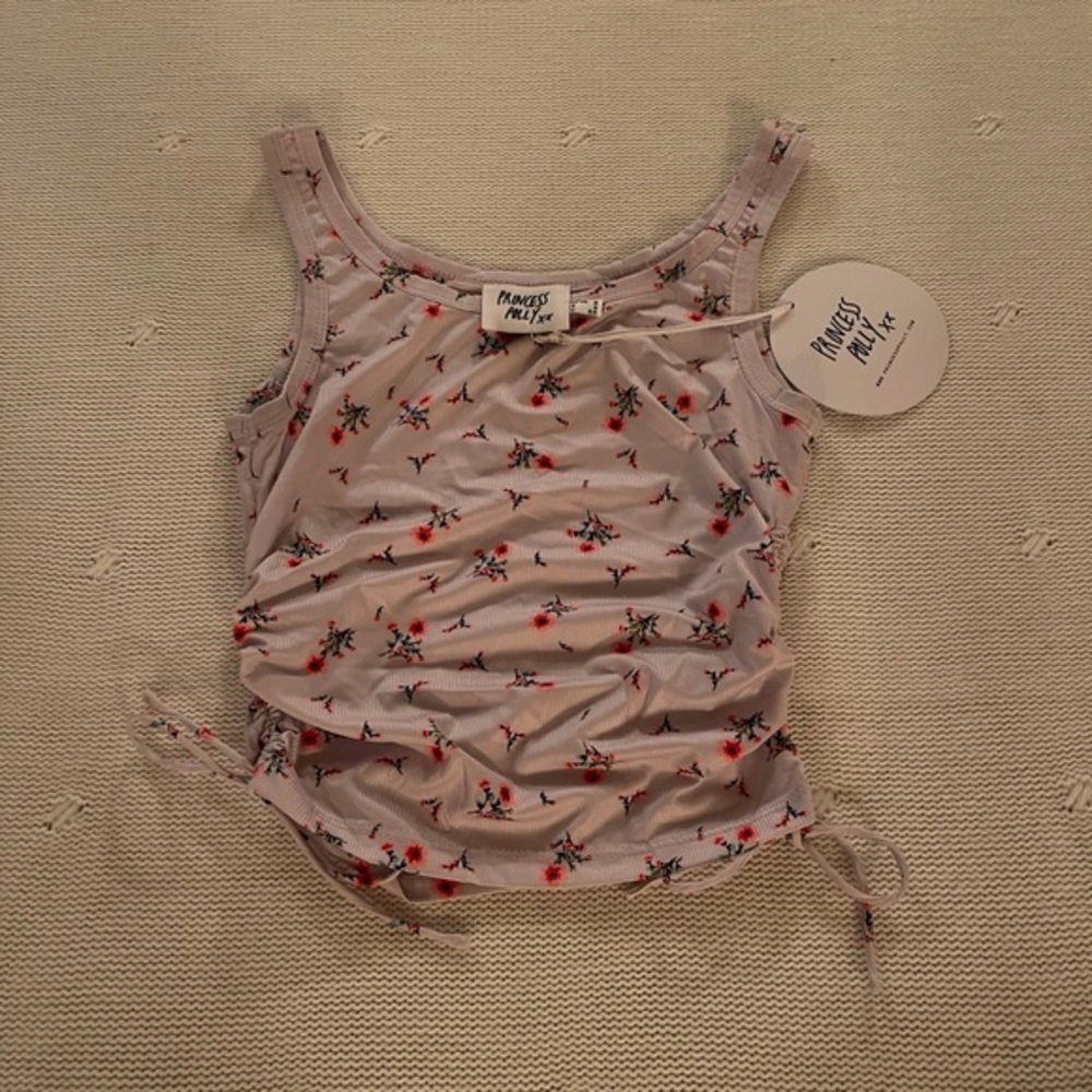 XS NWT princess polly ruched tank top